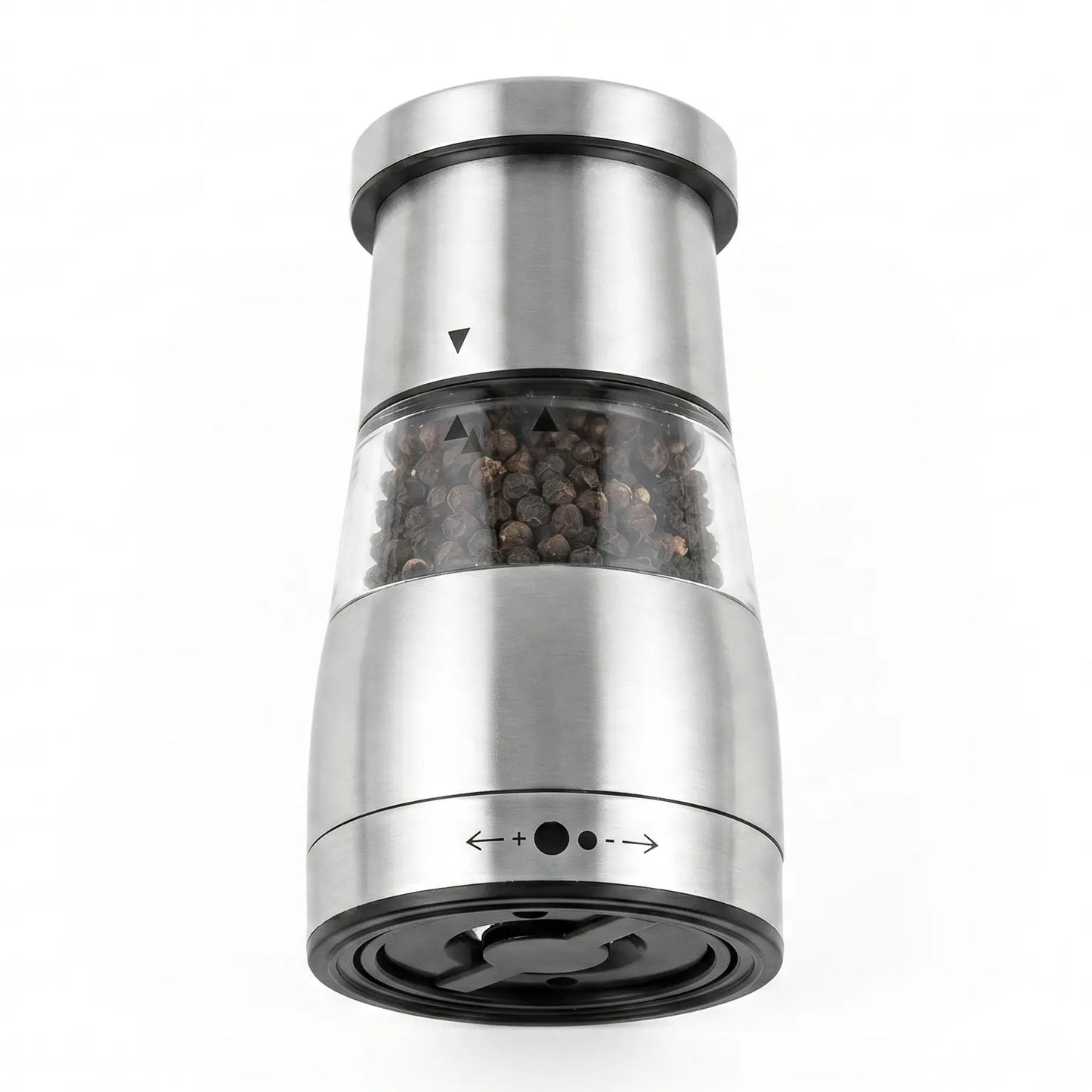 Stainless Steel Manual Pepper Grinder with Adjustable Coarseness - Premium Spice Mill for Home Cooking