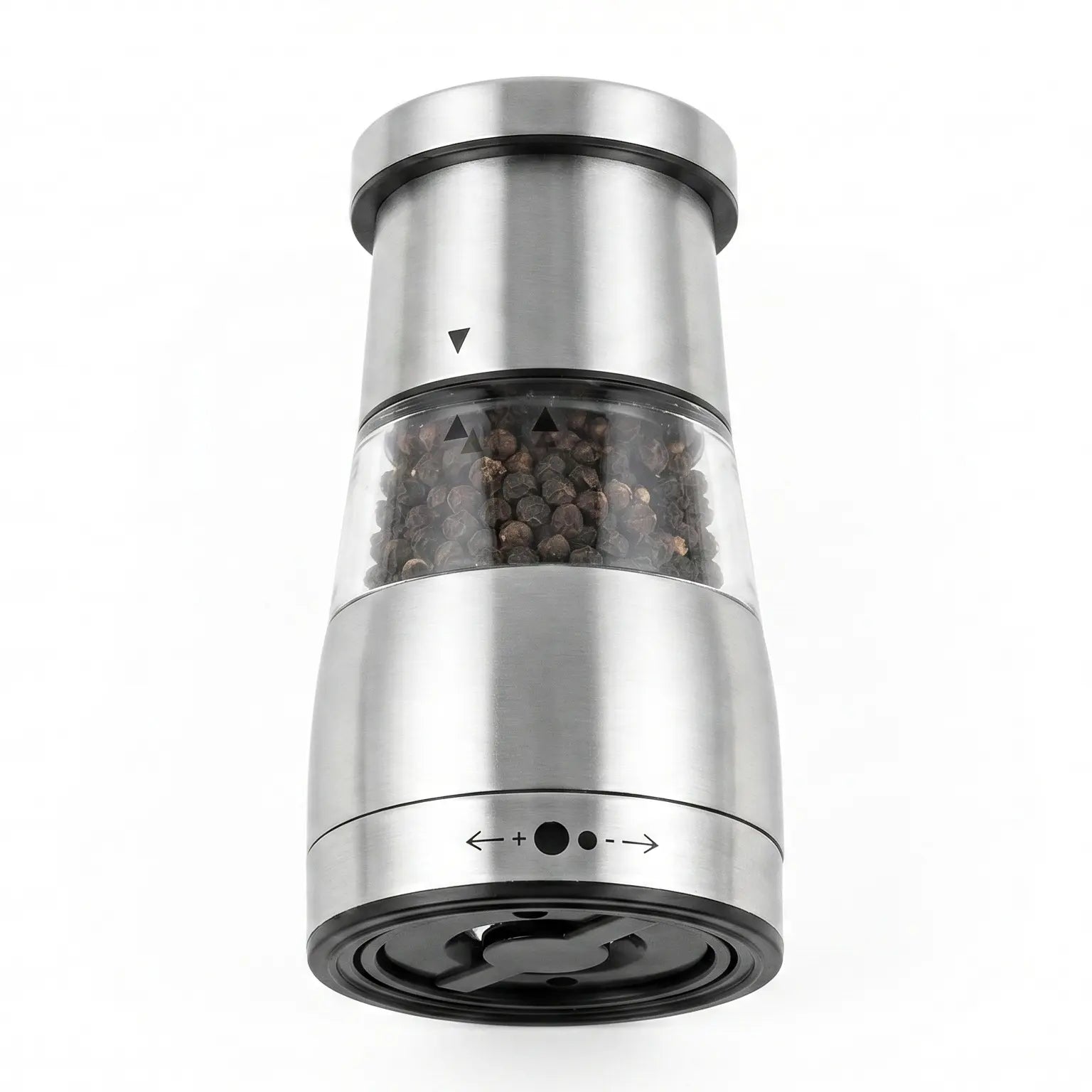 Stainless Steel Manual Pepper Grinder with Adjustable Coarseness - Premium Spice Mill for Home Cooking