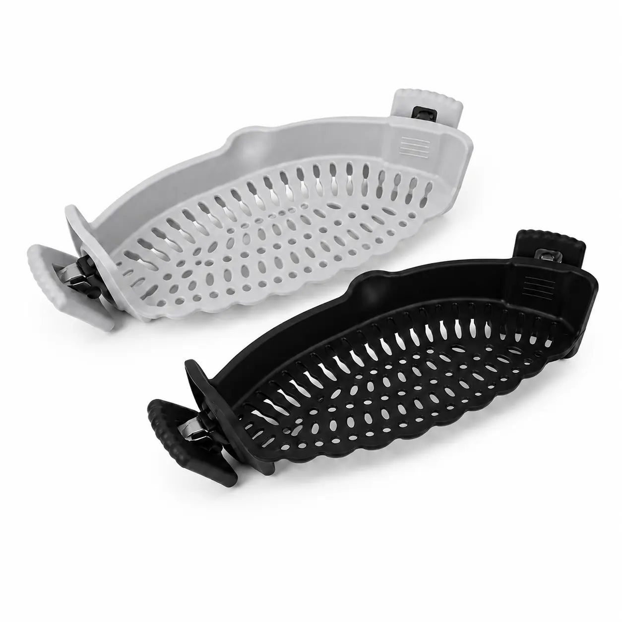Silicone Clip-On Colander Pot Strainer for Pots Pans Bowls, Pasta Vegetable Clip-On Drainer Kitchen Strainer Tools