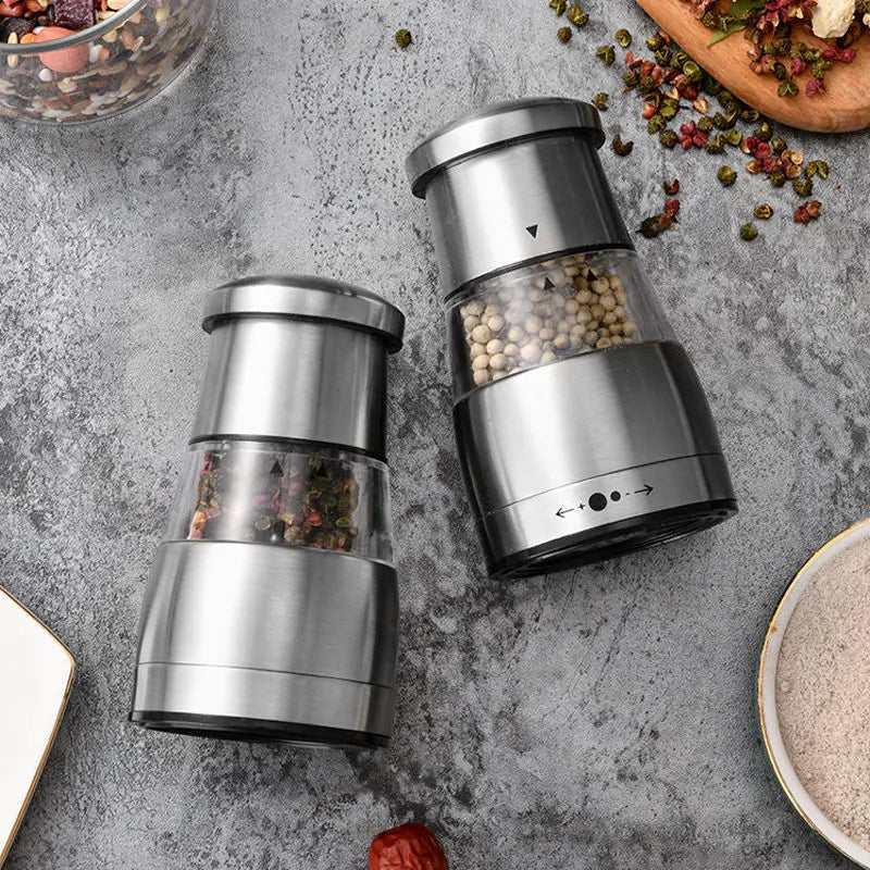 Stainless Steel Manual Pepper Grinder with Adjustable Coarseness - Premium Spice Mill for Home Cooking