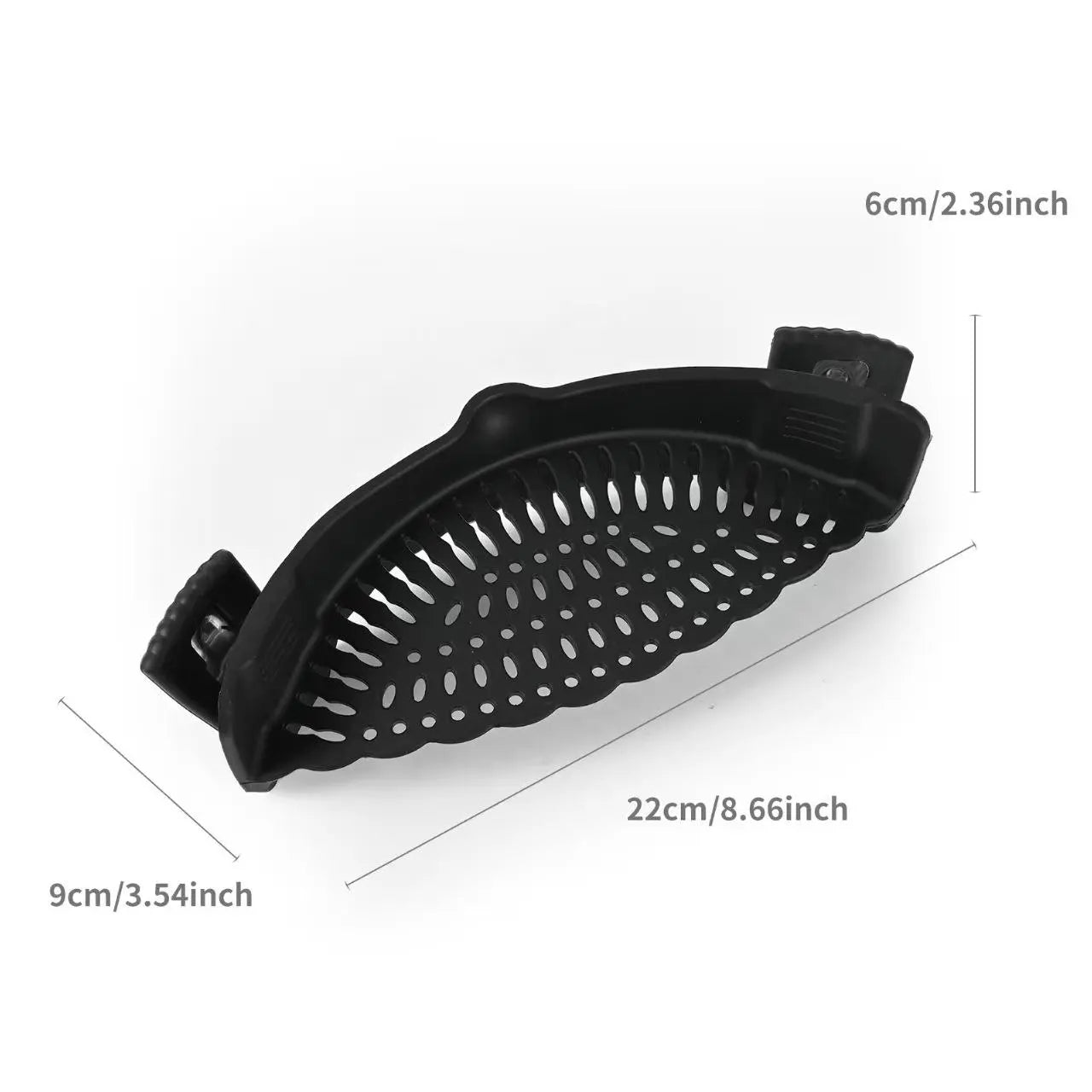 Silicone Clip-On Colander Pot Strainer for Pots Pans Bowls, Pasta Vegetable Clip-On Drainer Kitchen Strainer Tools