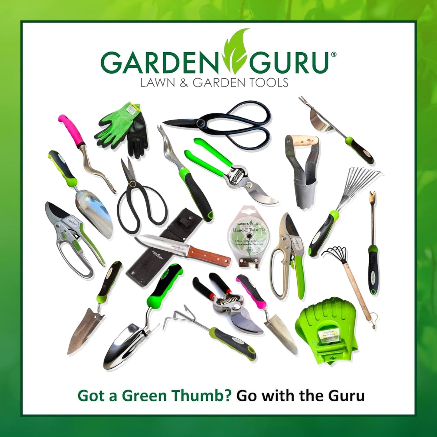 Garden Guru Stainless Steel Hand Rake and Soil Tiller with Ergonomic Handle for Efficient Gardening, Soil Cultivation, Mulch Spreading, and Flower Bed Raking