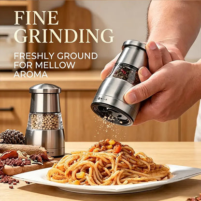 Stainless Steel Manual Pepper Grinder with Adjustable Coarseness - Premium Spice Mill for Home Cooking
